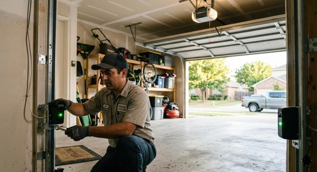 How Sensor Realignment Solves More Dallas Garage Door Problems Than Most People Expect