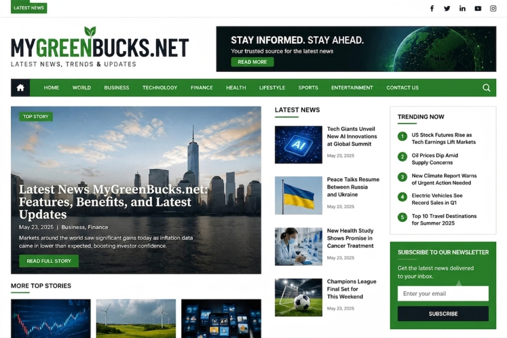 Latest News MyGreenBucks.net